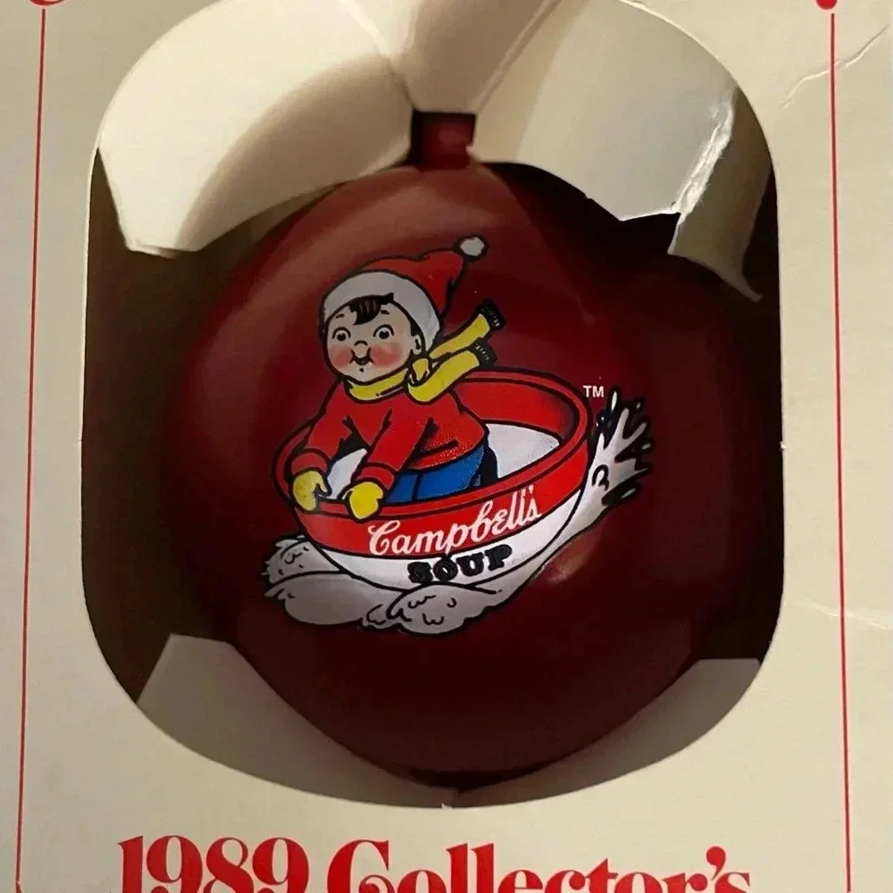 4 Vintages Campbell’s Ornaments 1989,1992,2001,2002